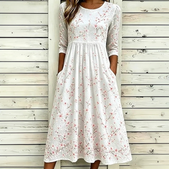 Casual Floral Print Dress