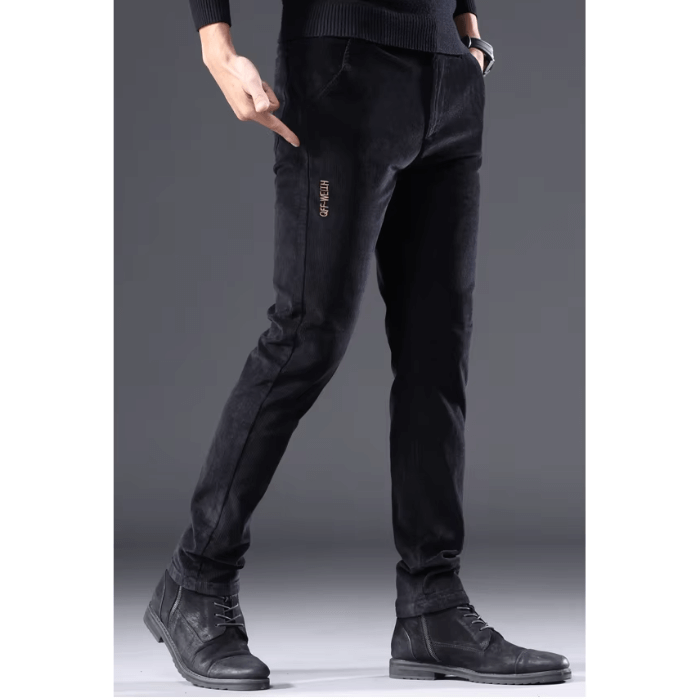 Men's Fleece Corduroy Winter Pants