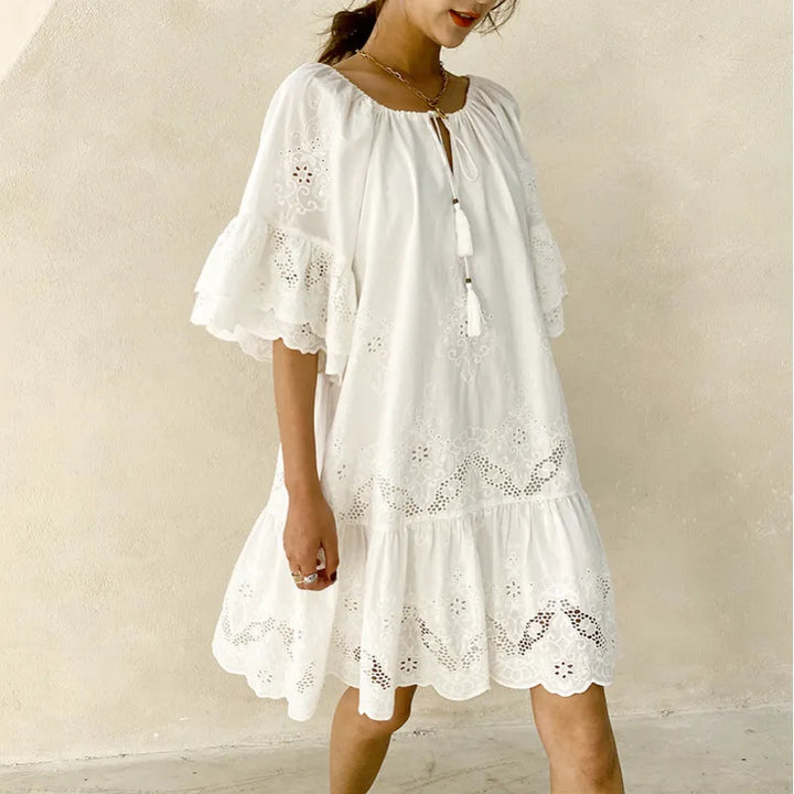 White Lace Dress Amara
