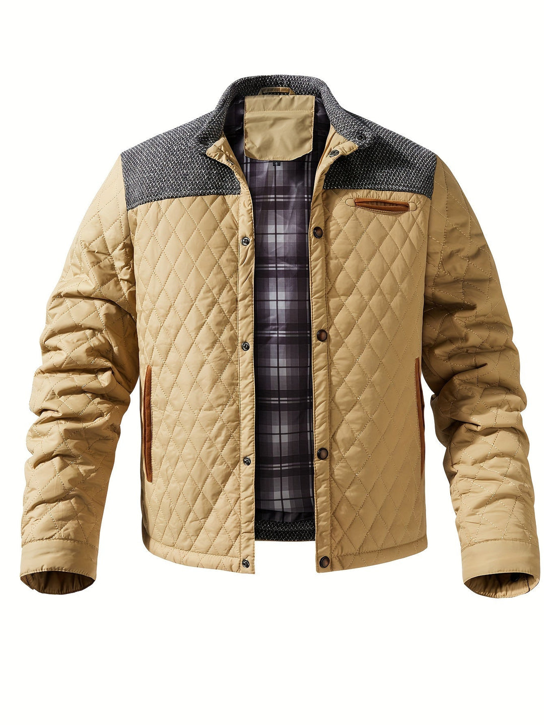 Vincent - Elegant Padded Down Jacket with High Collar