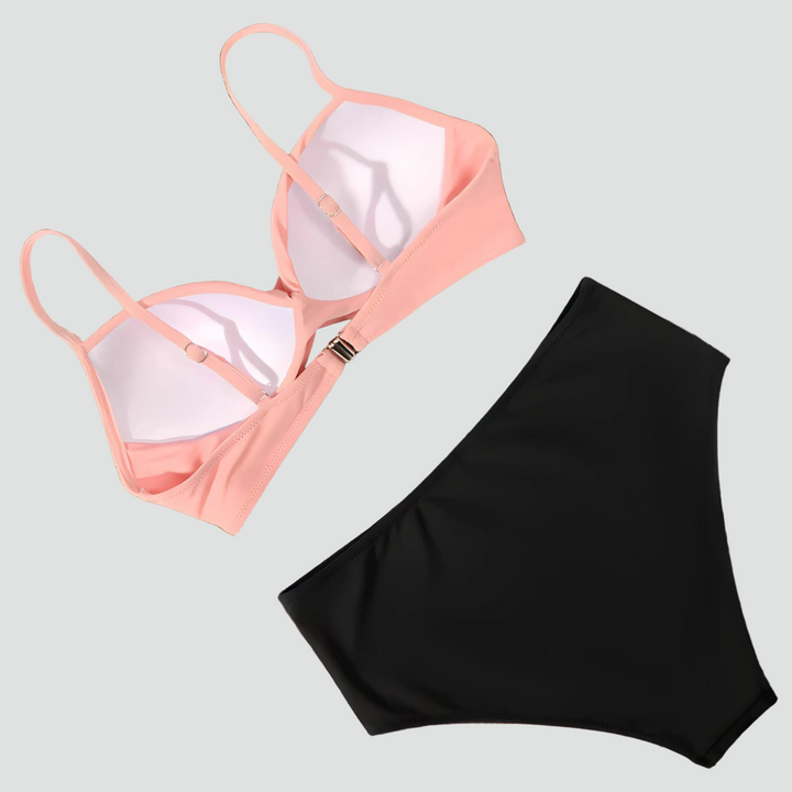 High Waist Bikini with Push-Up Effect for Women