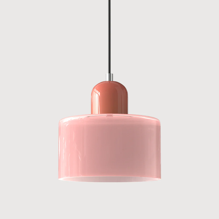 Retro Glass Pendant Lamp with Adjustable Cord