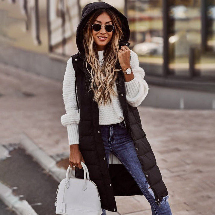 Livia | Stylish and Warm Knee-Length Winter Puffer Jacket