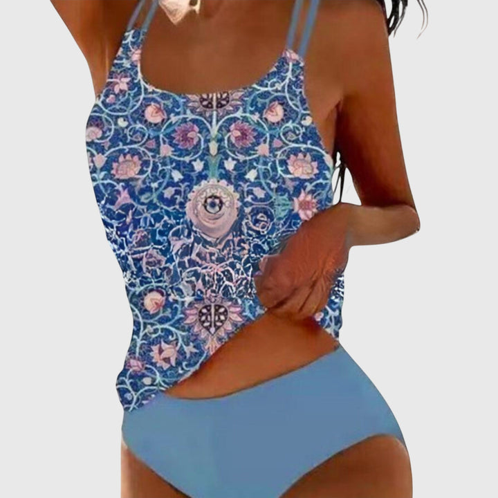 Martina | Women's Printed Tankini Swimwear Set