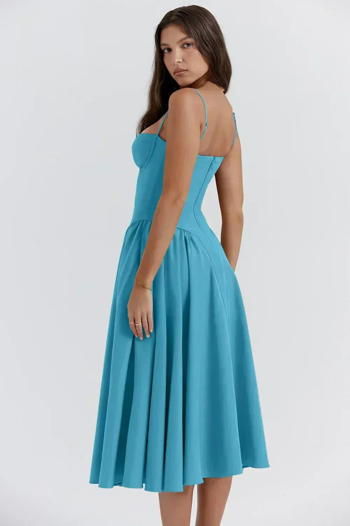 Elara | Strap Dress with Corset