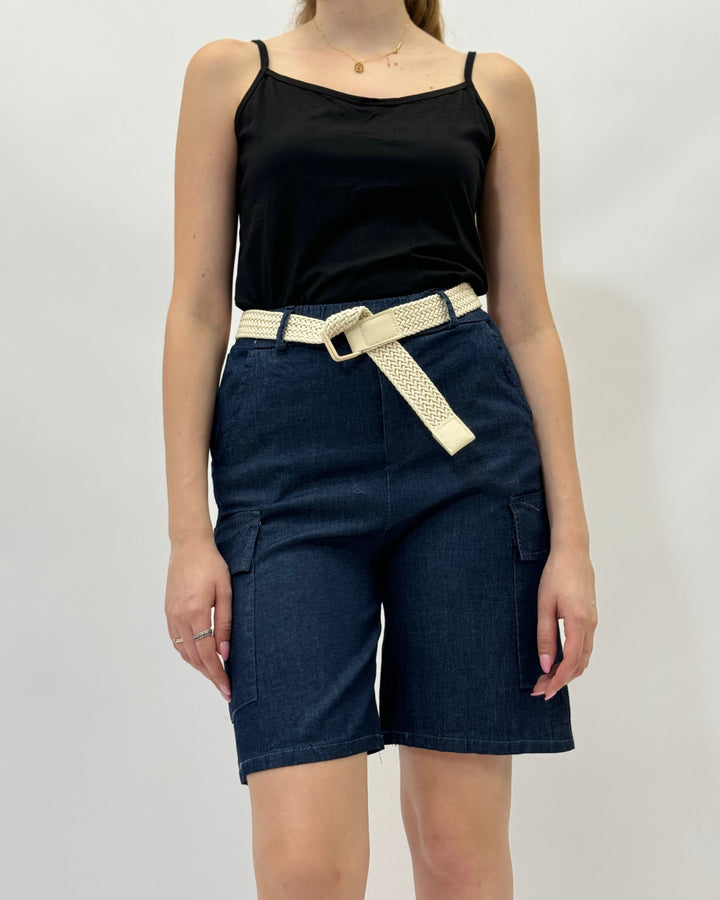 Olivia™  |  soft luxurious fabrics Cargo Shorts Belt