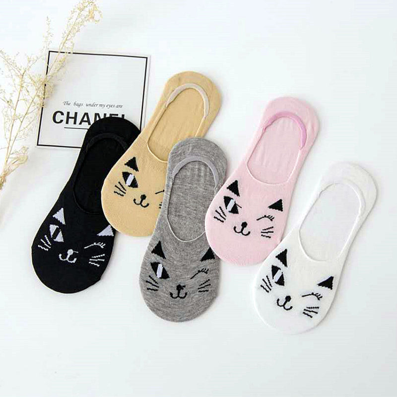 Casual Cat Pattern Socks, view 2 - Elena Harper