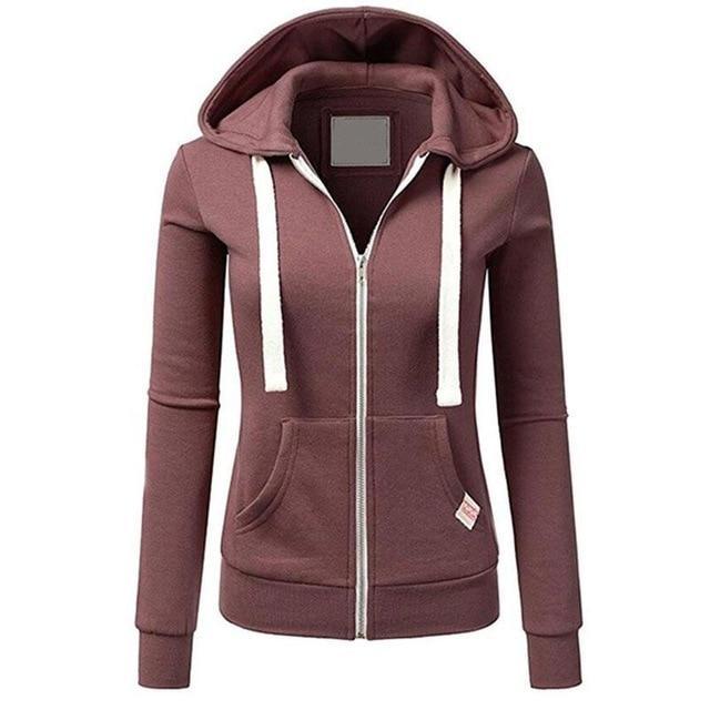 Women's Winter Hoodie Sweatshirt with Long Sleeves and Relaxed Fit, view 6 - Elena Harper