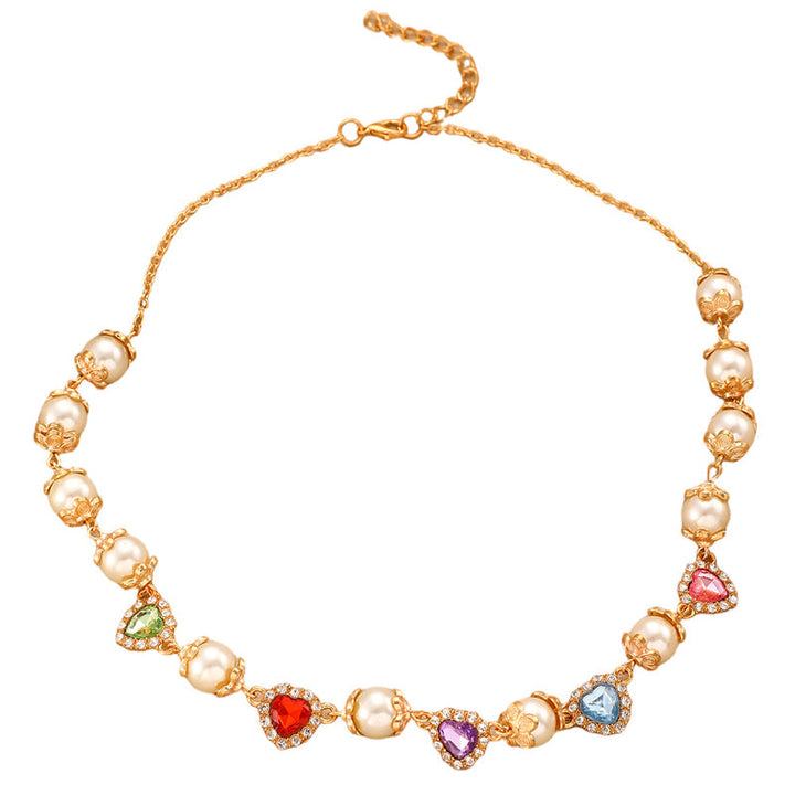 Bohemian Heart-Shaped Necklace, view 3 - Elena Harper