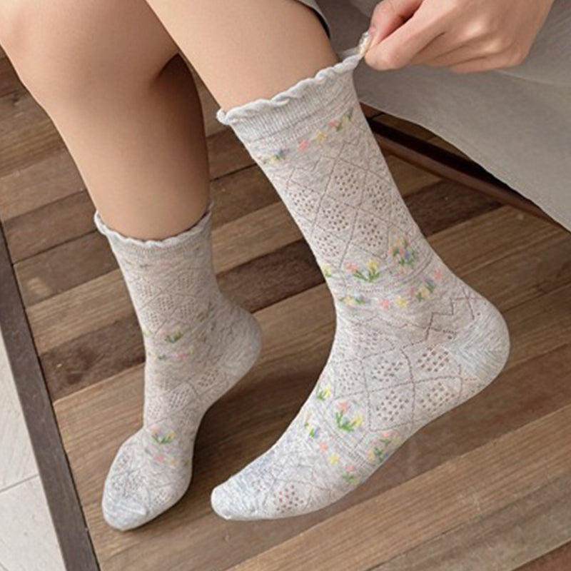 Casual Floral Socks