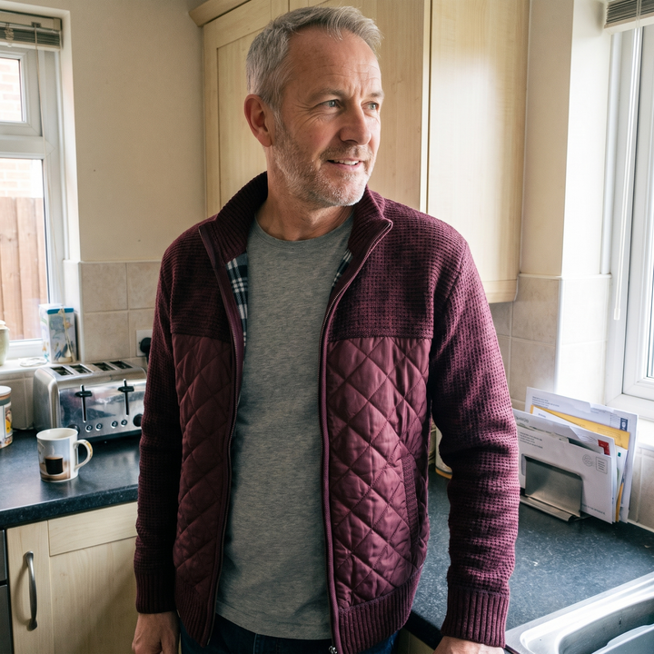 Maximilian | Elegant Quilted Jacket with Zipper