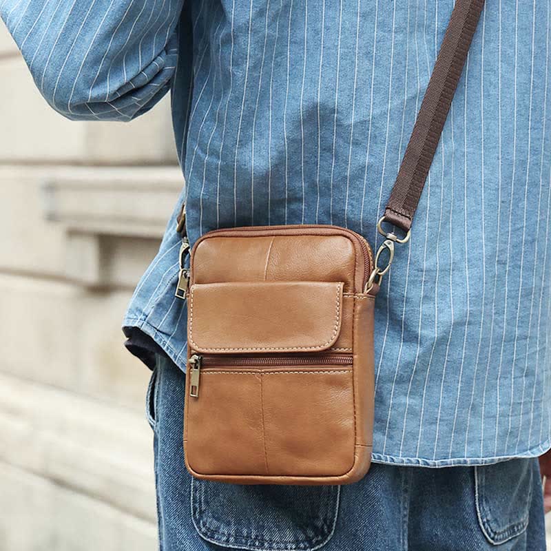 Men's Compact Shoulder Bag - Everyday Essential
