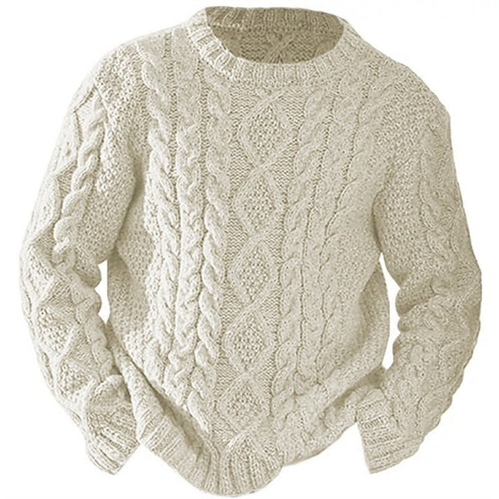 Oliver | Timeless Cable Knit Sweater with Round Neck