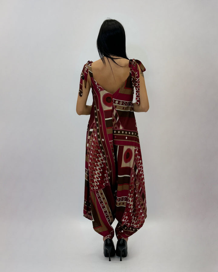 Esmé™  |  Sleeveless Jumpsuit Detail Print