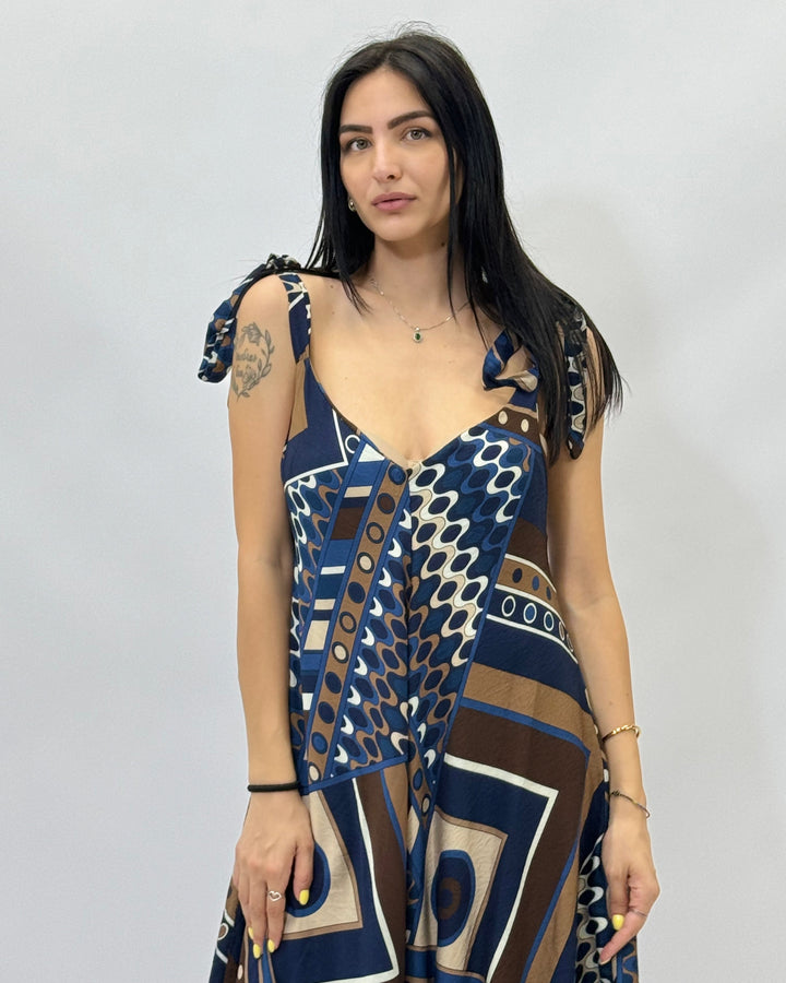 Esmé™  |  Sleeveless Jumpsuit Detail Print