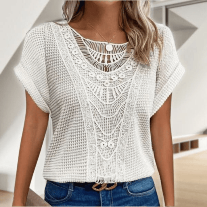 Women's Elegant Ibiza Style Top - Boho Chic & Breezy
