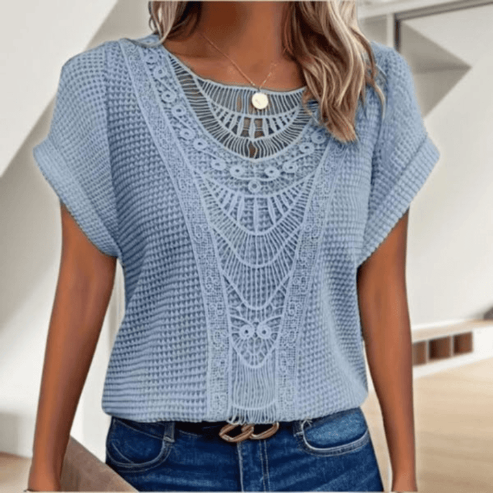 Women's Elegant Ibiza Style Top - Boho Chic & Breezy