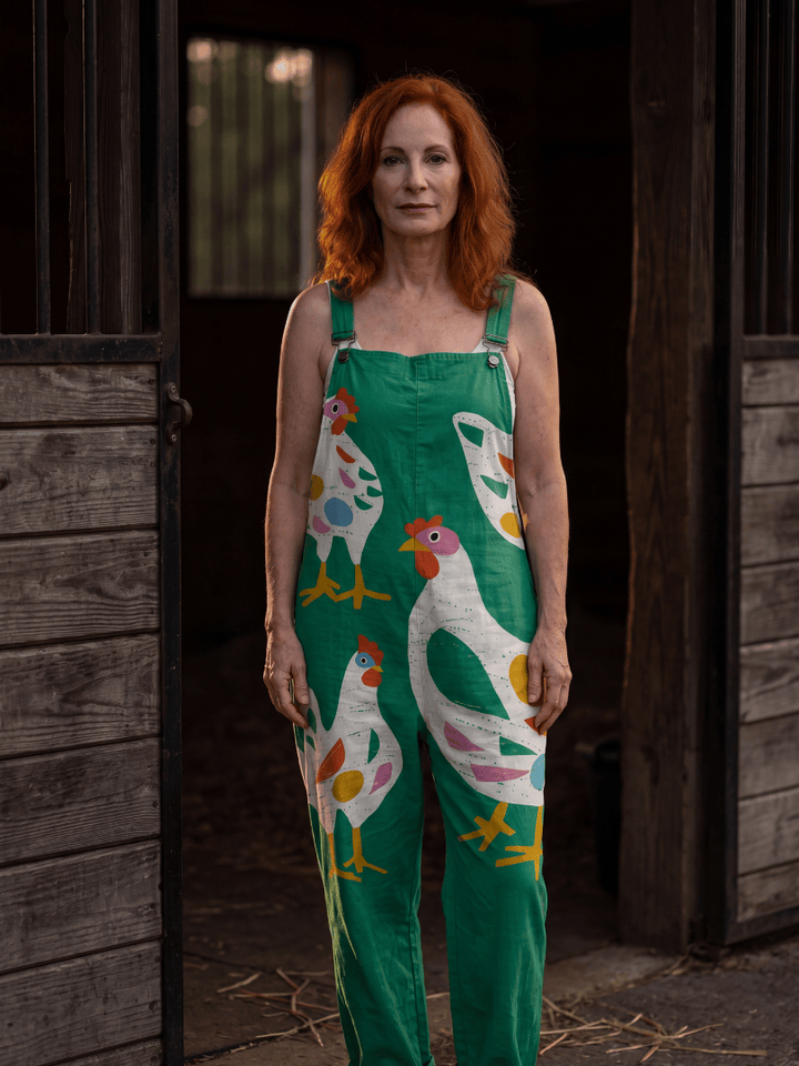 Emma & Rose Cape Town Caline™ Playful Print Jumpsuit with colorful patterns, lightweight fabric, and comfortable fit for kids.