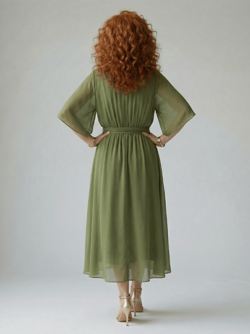 Elric™  |  Light Drape Midi Dress