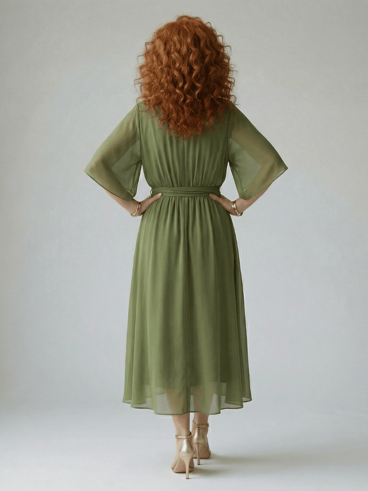 Elric™  |  Light Drape Midi Dress