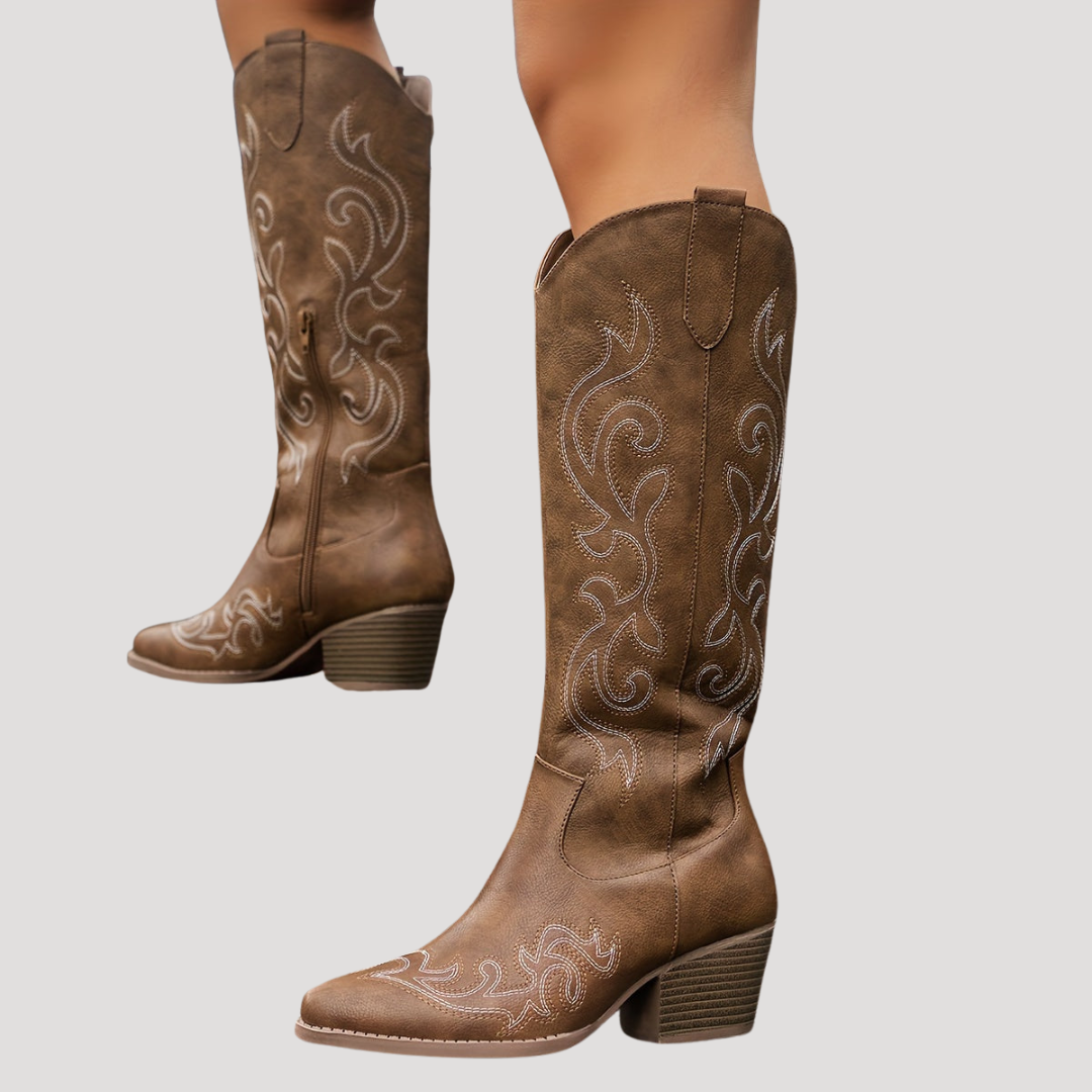 Embroidered Women's Cowboy Boots