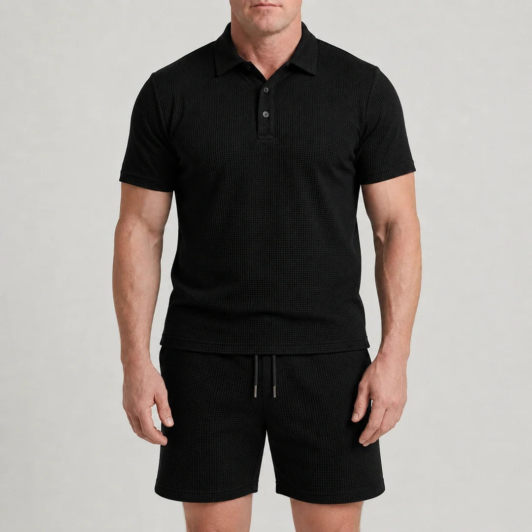Capri Set – Men’s Ultra Comfortable Shorts and Polo Shirt