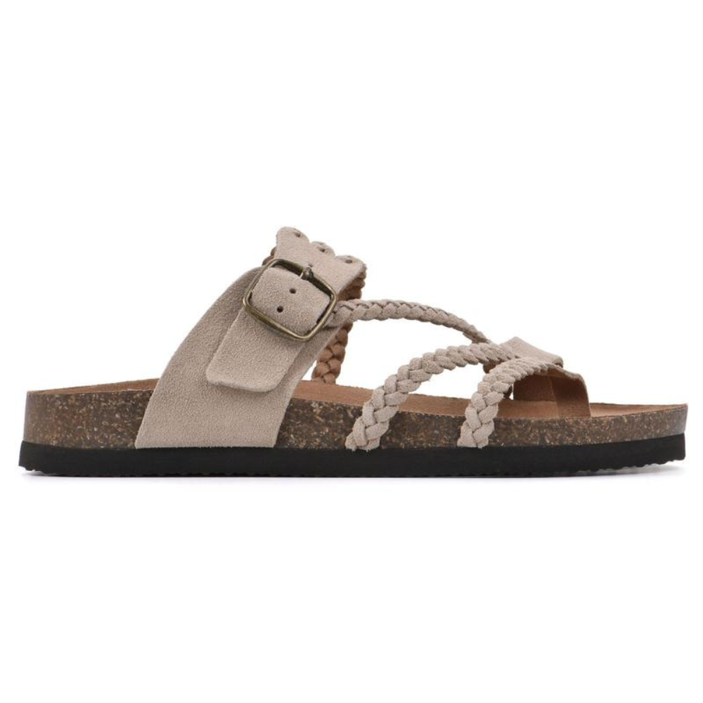 IRENE | Woven Cork Sandals