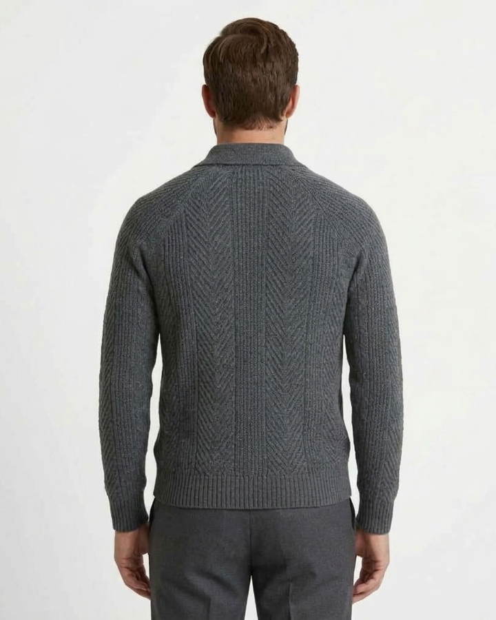 Textured Slim Fit Pullover For Men