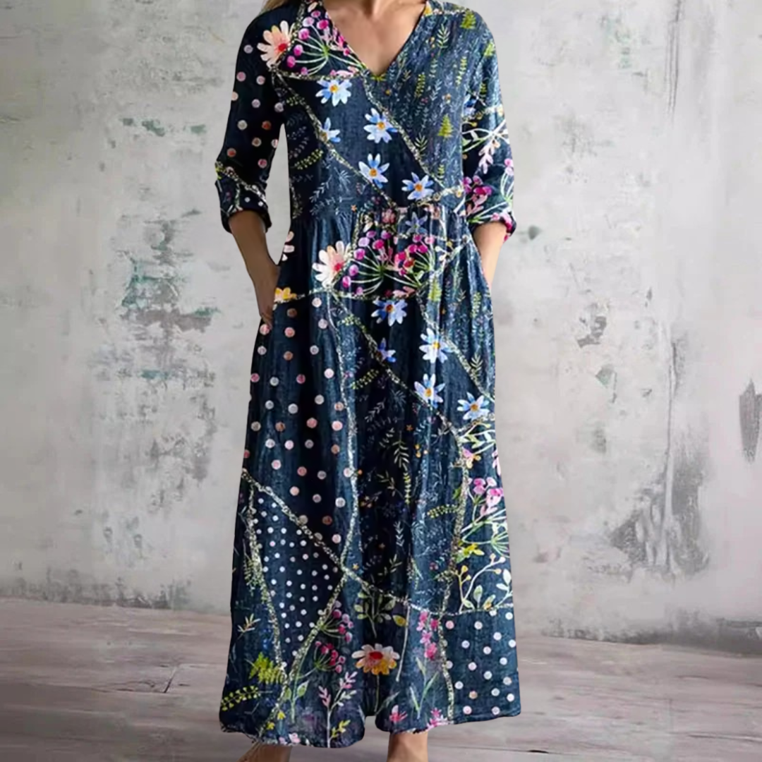 Linda Floral Summer Dress - Elena Harper