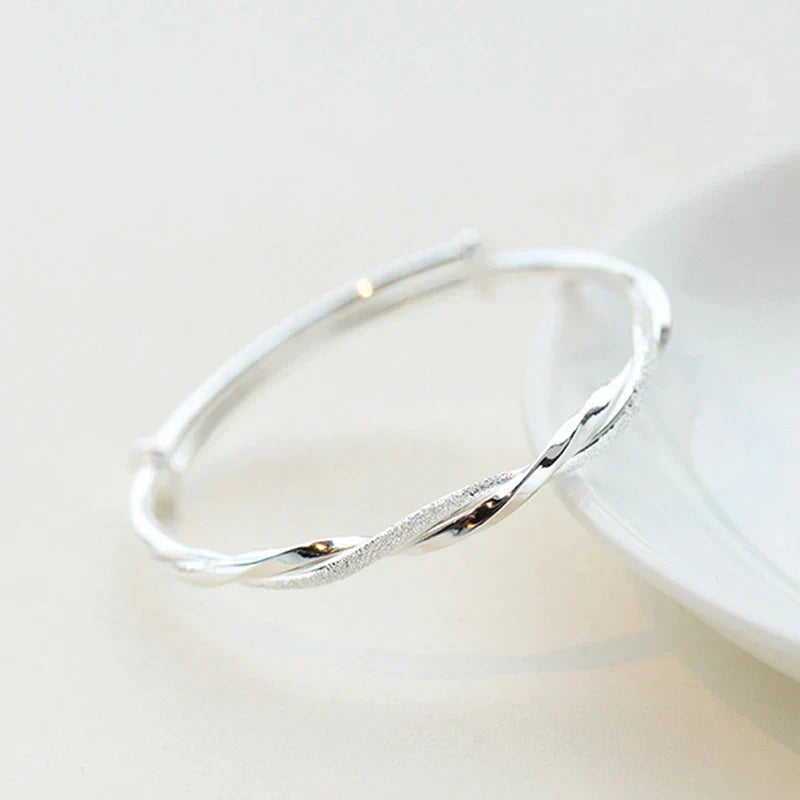 Ximena™  |  Braided Silver Bracelet