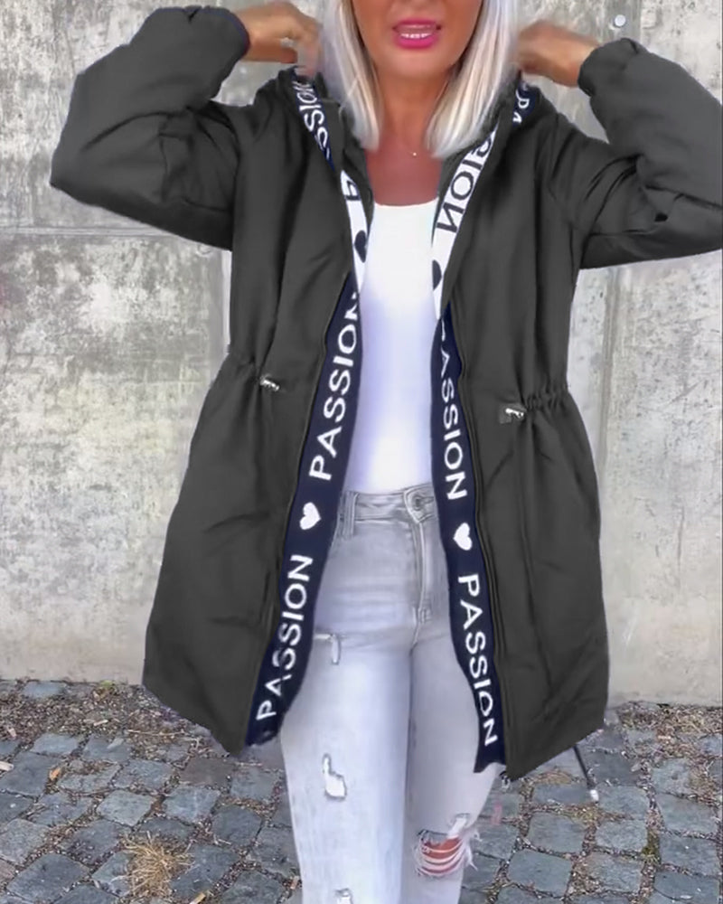 Alexa™ - Casual Coat with Hood