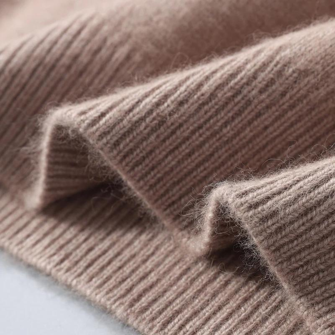 Emma & Rose cashmere zip-up sweater — premium knitwear