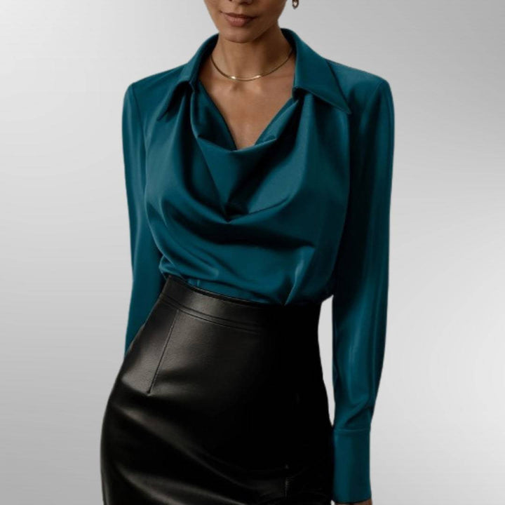 Violet™ Emma & Rose Cape Town elegant blouse with soft luxurious fabrics and a stylish, feminine design.