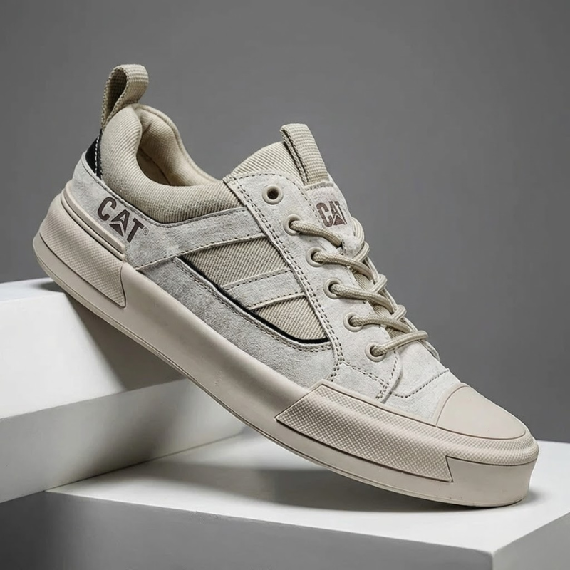 Deller Casual Leather Sneakers, view 2 - Elena Harper