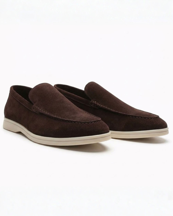 Slip-On Loafers with Stitching for Men