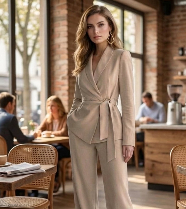 Asya Elegant, Casual Two-Piece Set, view 6 - Elena Harper