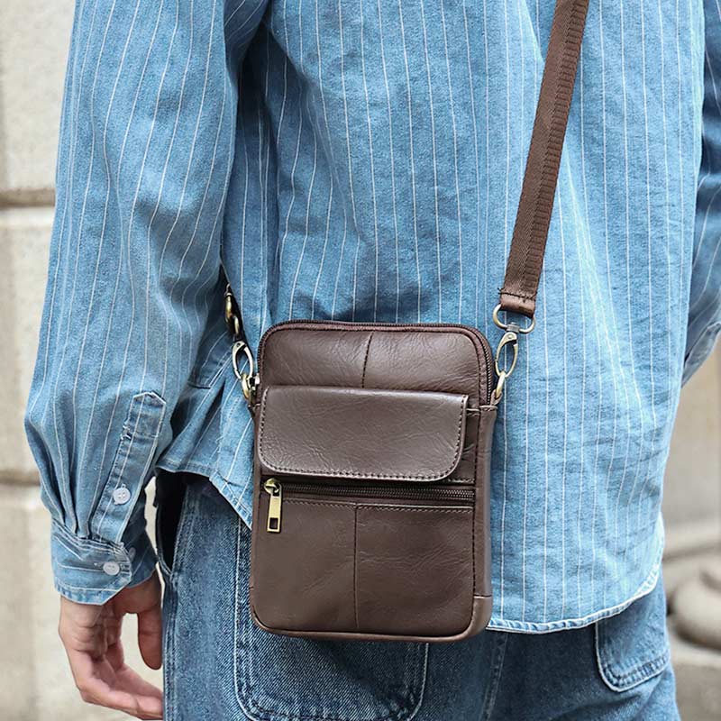Men's Compact Shoulder Bag - Everyday Essential