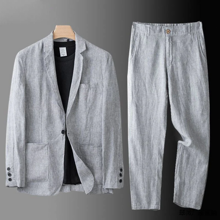 Stephen Classic Cardigan and Trouser Set, view 5 - Elena Harper