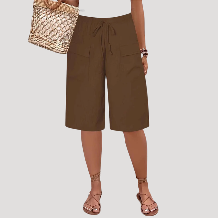Irene | Women's Elasticated Waist Bermuda Shorts