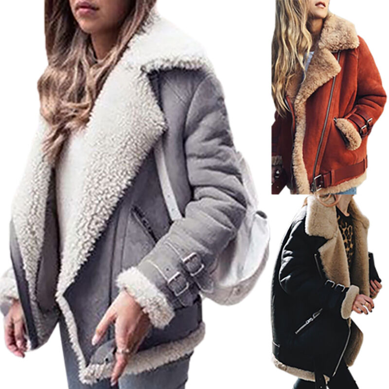Biker Jacket Faux Suede, view 2 - Elena Harper