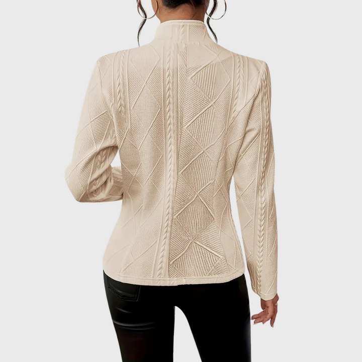 Rita Jacket with Elegant Details, view 2 - Elena Harper