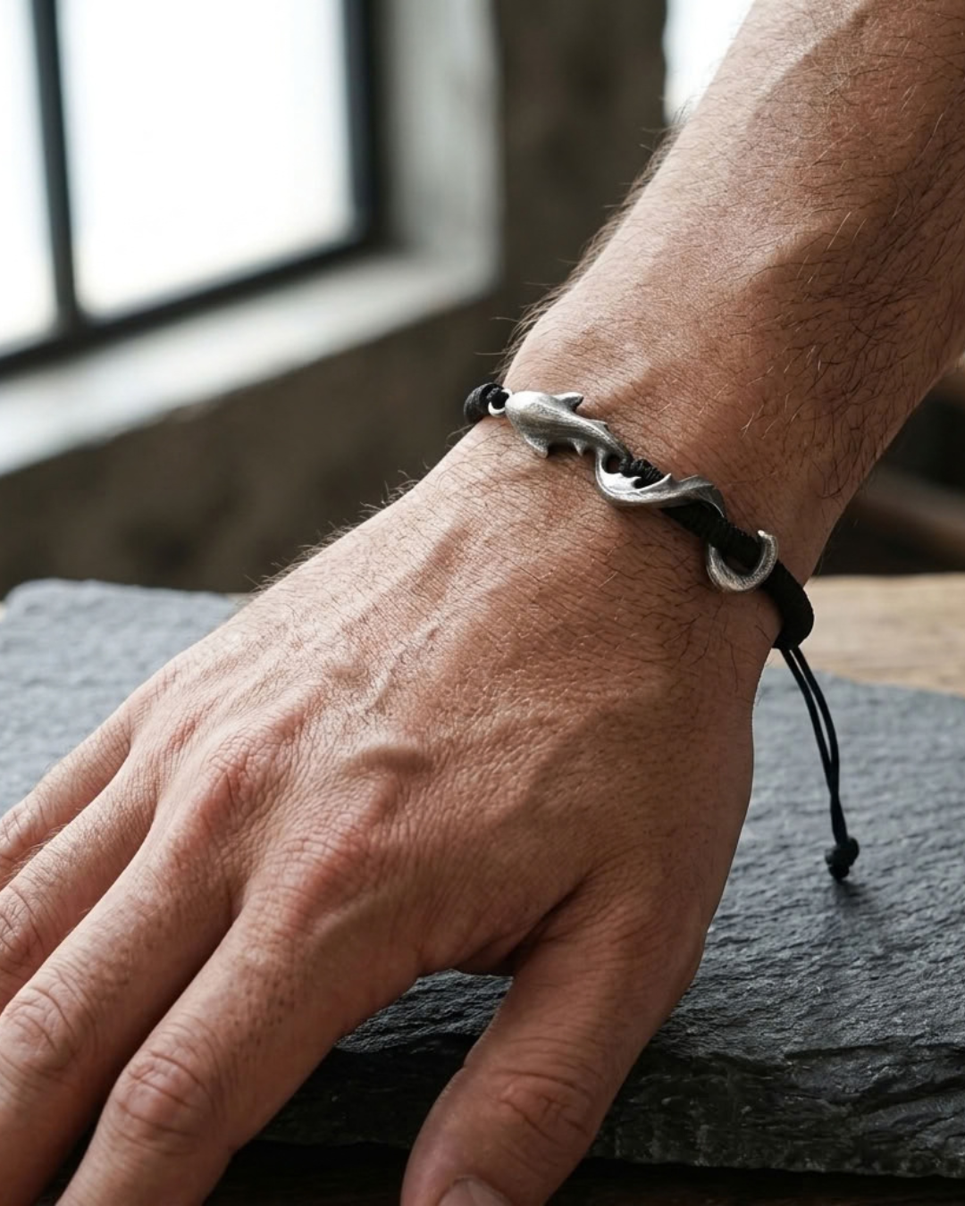 Sterling Silver Breach Link Bracelet For Men