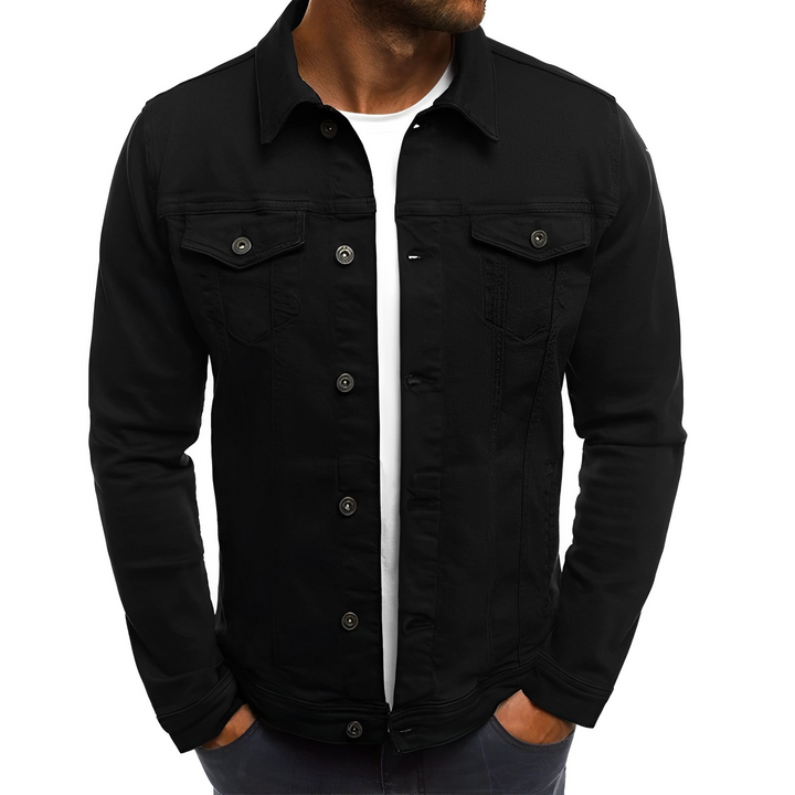 Men’s Denim Jacket A Striking Blend of Comfort and Style, view 4 - Elena Harper