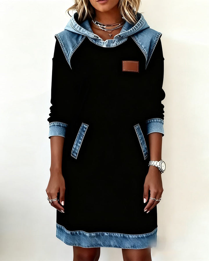 Women's Hooded Casual Dress for Effortless Style