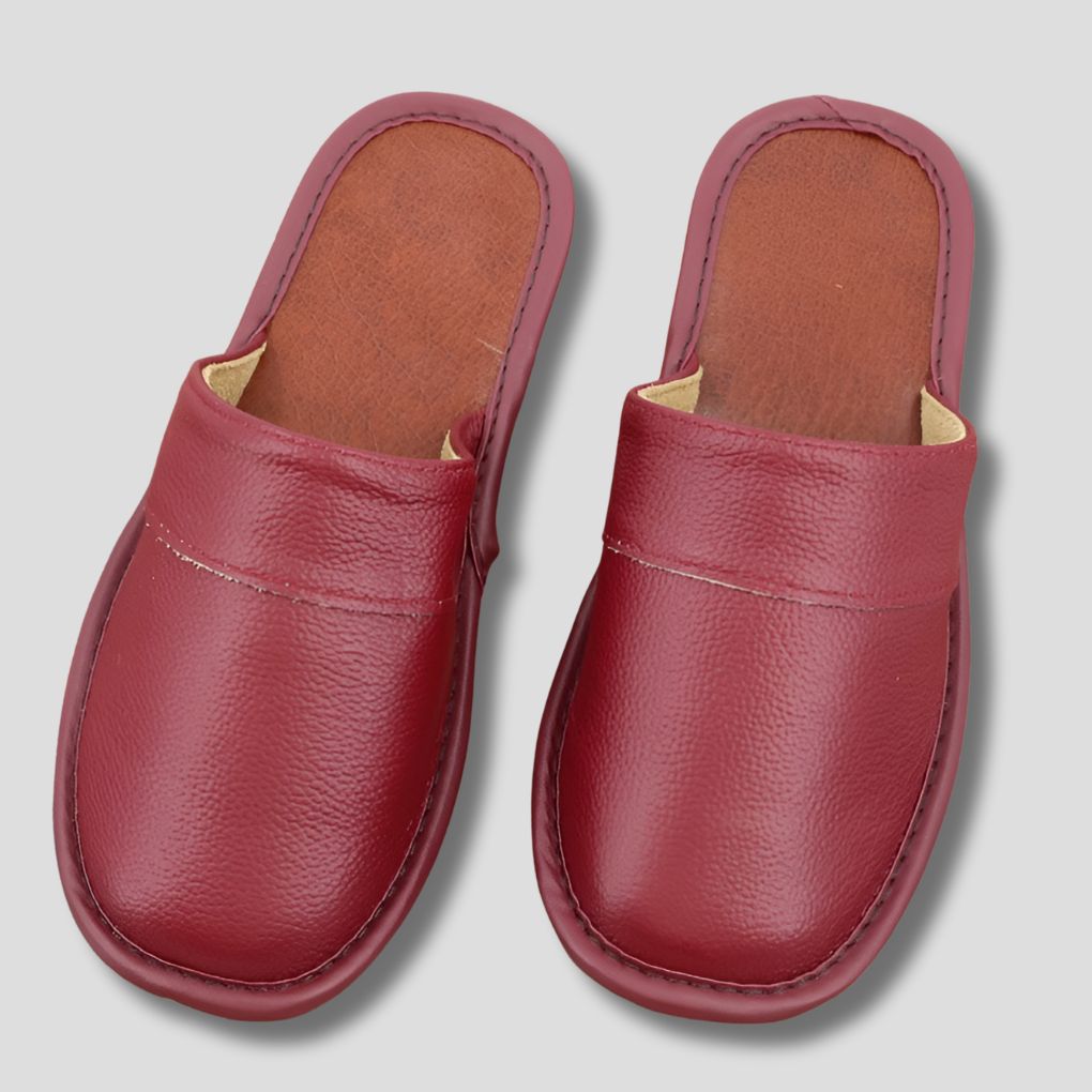 Men’s Leather Slippers - Elena Harper