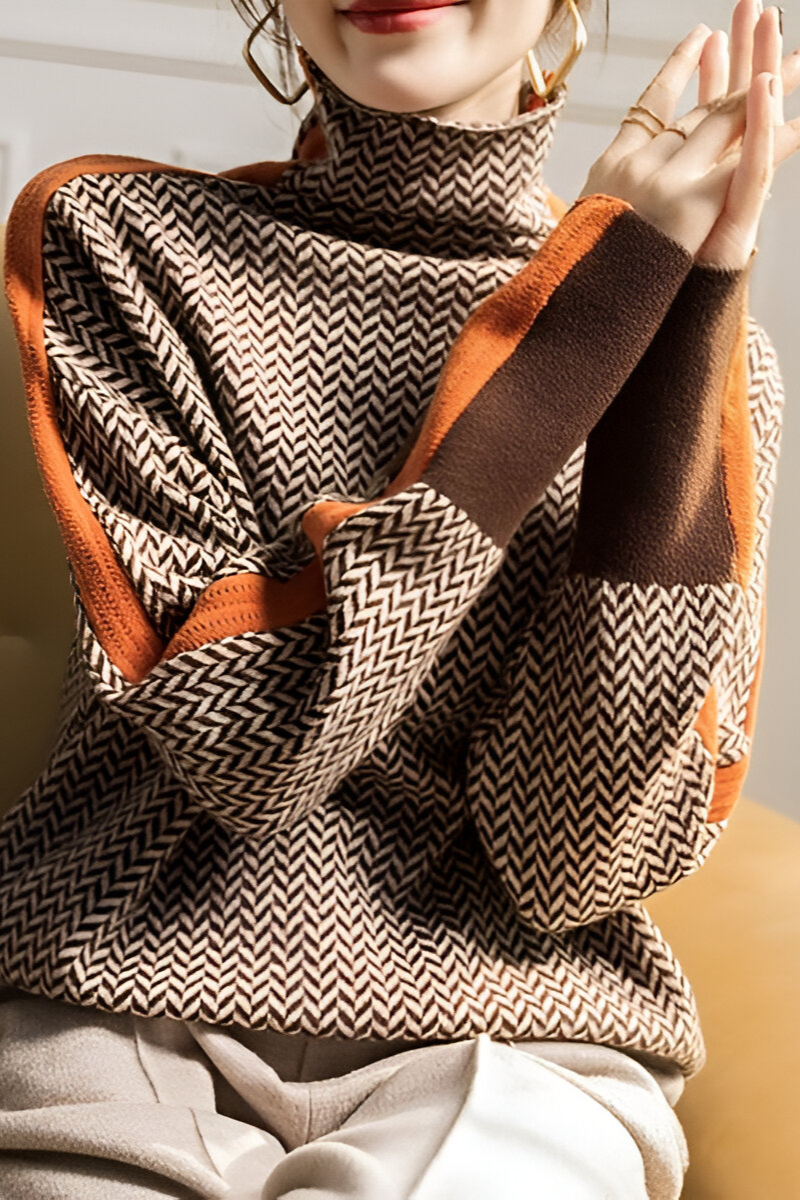Nila™ | Trendy Casual Sweater with High Neck