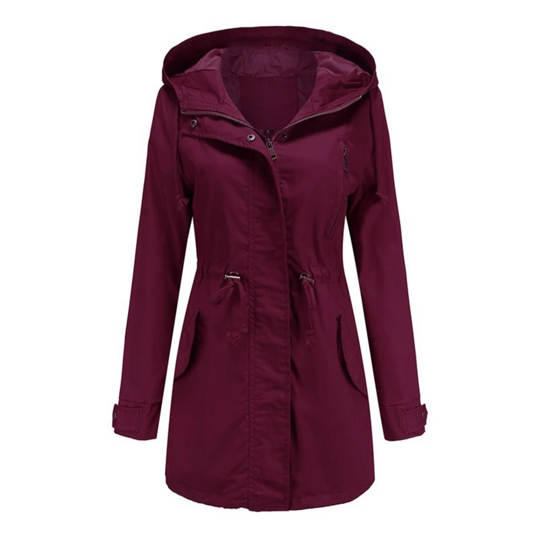 Lightweight and Casual Women's Windbreaker – Comfortable Hooded Jacket