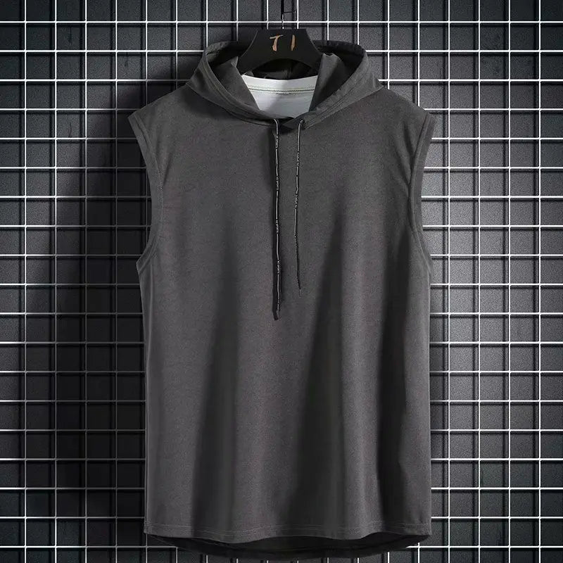 HARRINGTON OXFORD | SLEEVELESS HOODIE FOR MEN