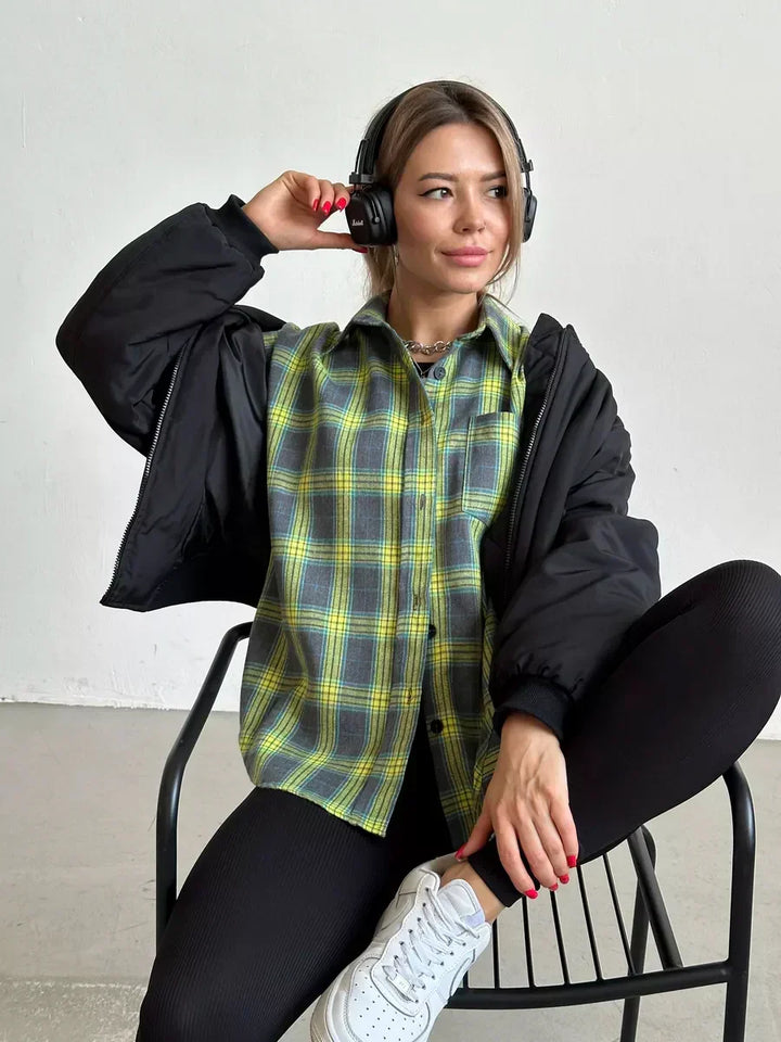 Caitlin - Checked Flannel Shirt