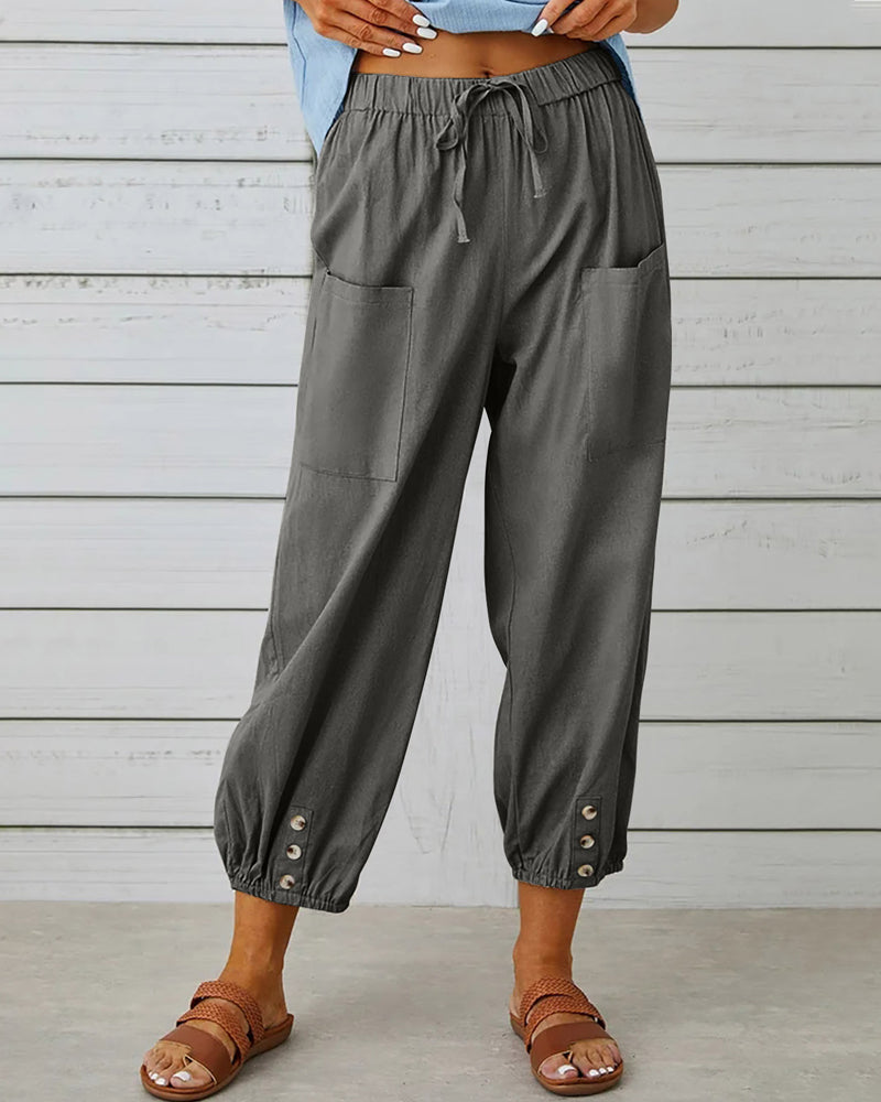 High-Waisted Women's Pants Olivia, view 4 - Elena Harper